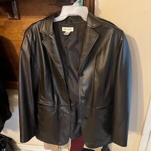 Preston & York Leather Coat